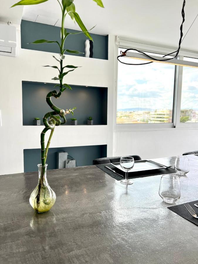 Citycenter Penthouse Mini Private Pool With Hydromassage And Great Town View Atény Exteriér fotografie